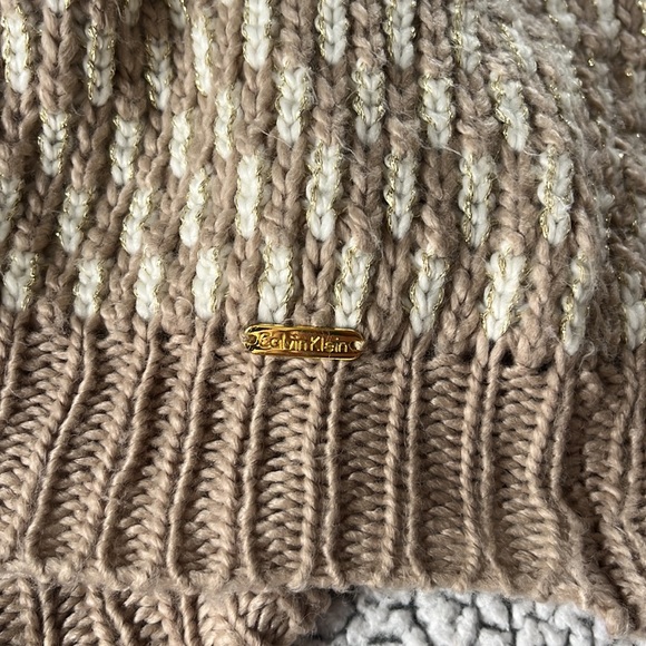 Calvin Klein Cowl Neck Knit Shawl - Picture 4 of 4